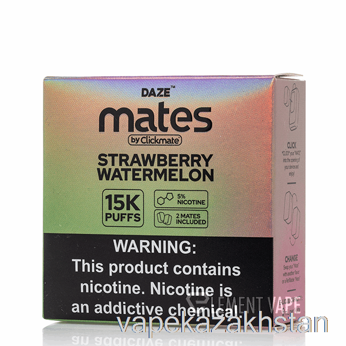 Vape Smoke 7 Daze Mate Pods Strawberry Watermelon